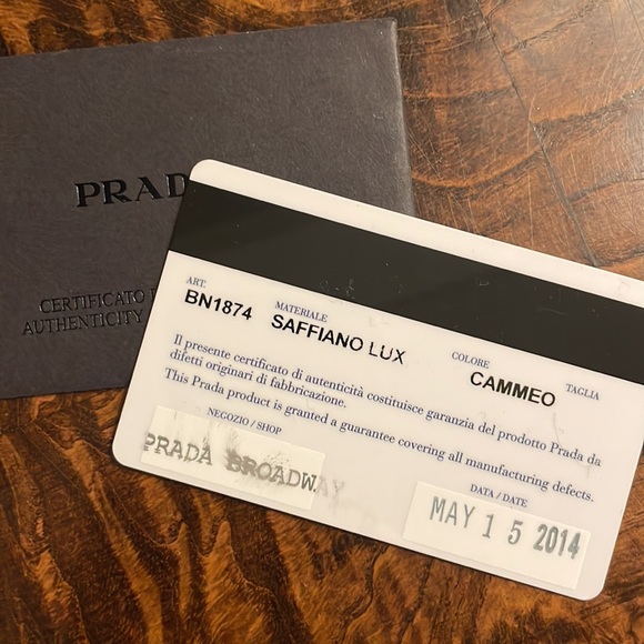Prada Saffiano Lux Leather Tote in Cammeo - Picture 11 of 17